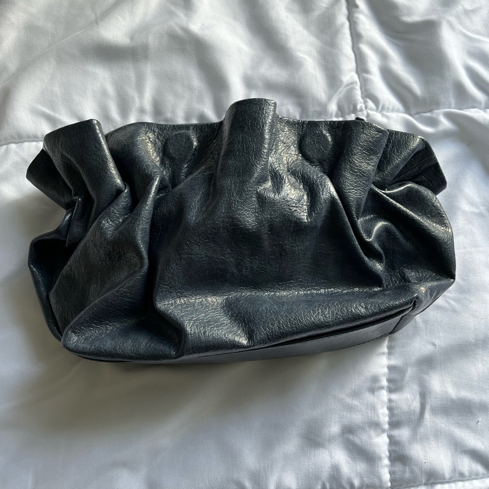 navy blue gold detailing anthropologie clutch